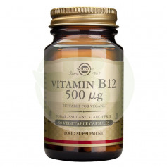 Vitamine B12 500Mcg. 50 gélules Solgar
