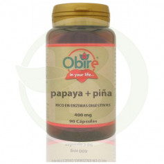 Papaya + Piña 400Mg. 90 Cápsulas Obire