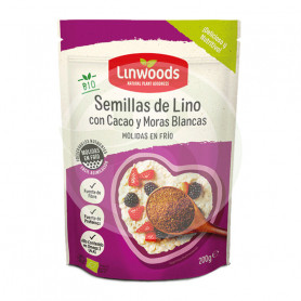 Graines de Lin moulues, Cacao et Mûres 200Gr. Linwood