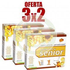 Pack 3x2 Gelée Royale Senior 15 Ampoules Pinisan