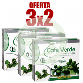 Pack 3x2 Complexe Café Verde 30 Capsules Pinisan