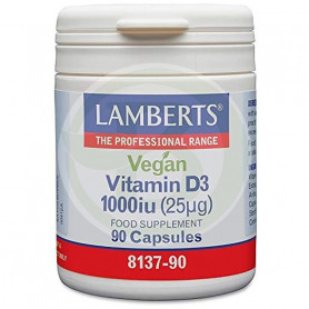 Vitamine D3 Vegan 90 Gélules Lamberts