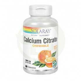Citrate de Calcium 60 Comprimés Orange Solaray
