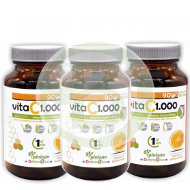 Pack 3x2 Vitamine C 1.000Mg. 90 gélules Pinisan
