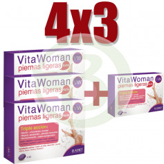 Pack 4x3 Vitawoman Jambes Légères Forte 60 Comprimés Eladiet