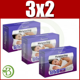 Pack 3x2 Melanoctina Sueña Toda la Noche 30 Comprimidos Plameca
