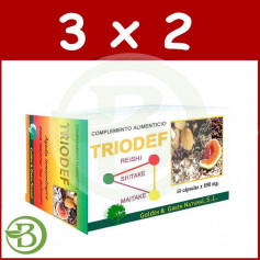 Pack 3x2 Triodef Golden Green 60 Gélules