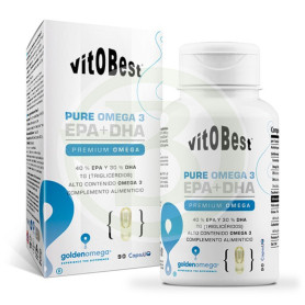 Pure Oméga 3 Epa + Dha 90 Gélules Vit.O.Best