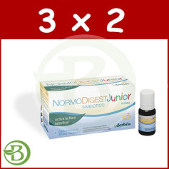 Pack 3x2 Normodigest Junior 10 Ampoules Derbos