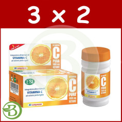 Pack 3x2 Vitamina C Pura Retard 1000Mg. ESI