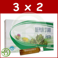 Pack 3x2 Depur Star Forte 20 Flacons 10Ml. espadiet
