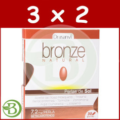 Pack 3x2 Bronze 30 Perles Drasanvi