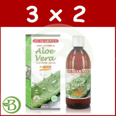 Pack 3x2 Aloe Vera et Jus d&#39;Agave 500Ml. marnys