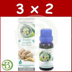 Pack 3x2 Gingembre Alimentaire Huile Essentielle 15Ml. marnys