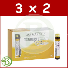 Pack 3x2 Beauty In &amp; Out Elixir 14 Ampoules Marnys