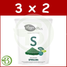 Pack 3x2 Spiruline Bio 200Gr. La grange