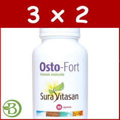 Pack 3x2 Osto-Fort 90 Gélules Sura Vitasan