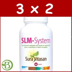 Pack 3x2 SLM-System 60 Gélules Sura Vitasan