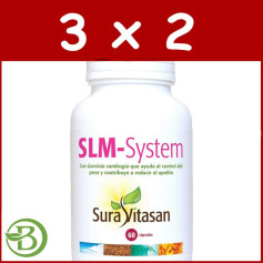 Pack 3x2 SLM-System 60 Gélules Sura Vitasan