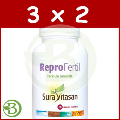 Pack 3x2 Reprofertil 60 Gélules Sura Vitasan