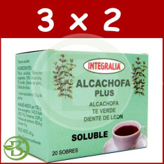 Pack 3x2 Artichaut Plus Soluble 20 Enveloppes Integralia