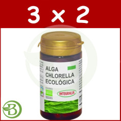 Pack 3x2 Alga Chlorella Ecológica 60 Cápsulas Integralia