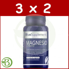 Pack 3x2 Citrate de Magnésium 100 Gélules Ergonat