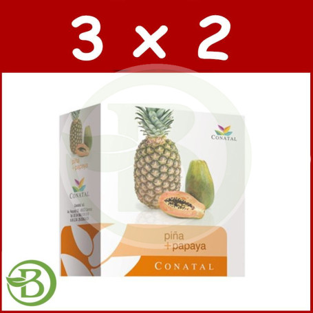 Pack 3x2 Piña + Papaya 14 Sobres Conatal