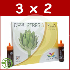 Pack 3x2 Depurtres 3 Plus 20 Flacons 15Ml. conatal