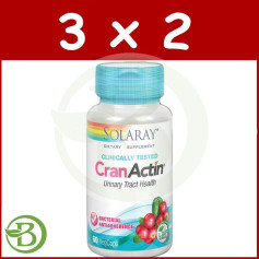 Pack 3x2 Cran Actin 60 Gélules Solaray
