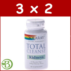 Pack 3x2 Total Cleanse Reins 60 Gélules Solaray