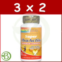 Pack 3x2 Super Ibuactin 60 Gélules Solaray
