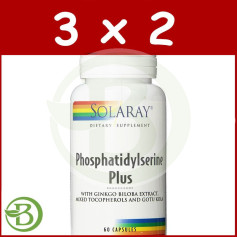 Pack 3x2 Phosphatidylsérine Plus 60 Gélules Solaray