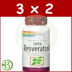 Super Resveratrol 250Mg. 30 Cápsulas Solaray