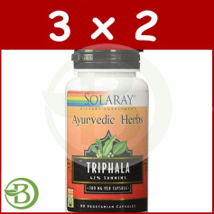 Pack 3x2 Triphala 500Mg. 60 gélules Solaray