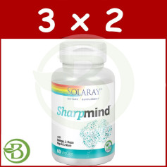 Pack 3x2 Sharpmind 60 Gélules Solaray