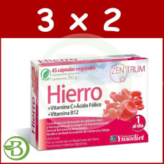 Pack 3x2 Zentrum Fer 45 Gélules Ynsadiet