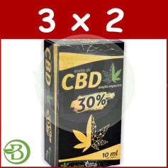 Pack 3x2 Huile de CBD 30% à Large Spectre 10ml Pinisan