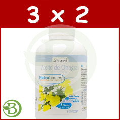 Pack 3x2 Huile d'onagre 450 Perles 500Mg. Drasanvi