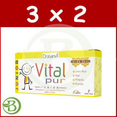 Pack 3x2 Vitalpur Junior 7 Ampoules Drasanvi