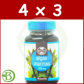 Pack 4x3 Algas Marinas 500Mg. 90 Comprimidos Naturmil