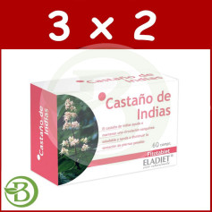 Pack 3x2 Marron d&#39;Inde 60 Comprimés Eladiet