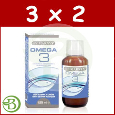 Pack 3x2 Oméga 3 Huile de Poisson Marnys