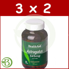 Pack 3x2 Astragalus (Astragalus Membranaceus) Aide à la Santé