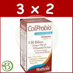 Pack 3x2 Coliprobio 30 Gélules Aide Santé