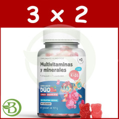 Pack 3x2 Multivitamines et Minéraux 60 Gummies Herbora