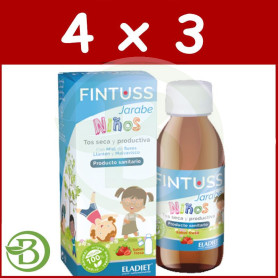 Pack 4x3 Fintuss Niños 140Ml. Eladiet