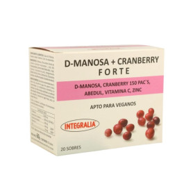 D-Mannose + Cranberry Forte 20 Enveloppes Integralia