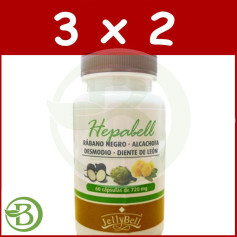 Pack 3x2 Hepabell 60 Gélules Jellybell
