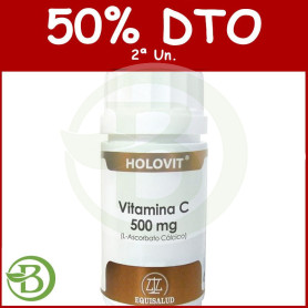 Holovit Vitamina C 500Mg. 50 Cápsulas Equisalud Pack (2a Ud al 50%)